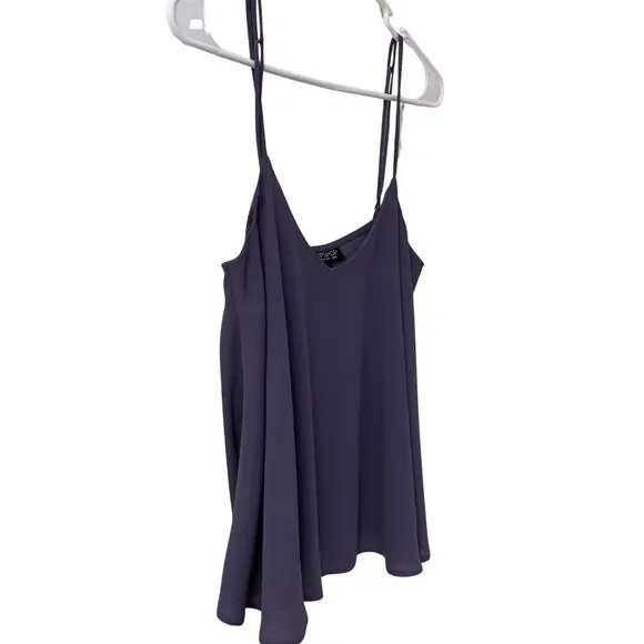 Topshop Lavender-Gray Double Strap Camisole Top Size 4 - Picture 6 of 10